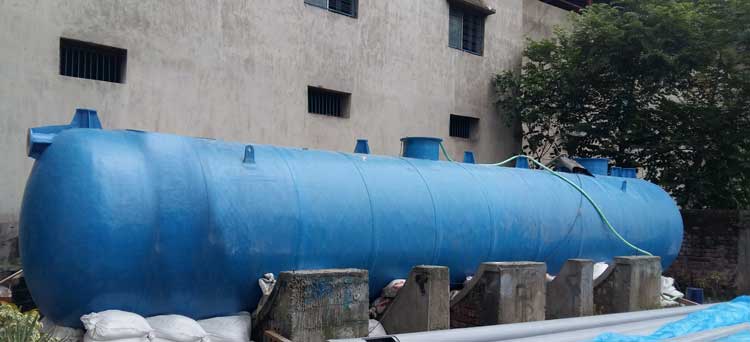 Frp packaged sewage treatment plant 50 kld